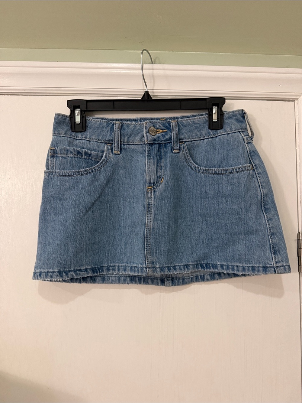 NWT Hollister Light Blue Denim Mini Skirt